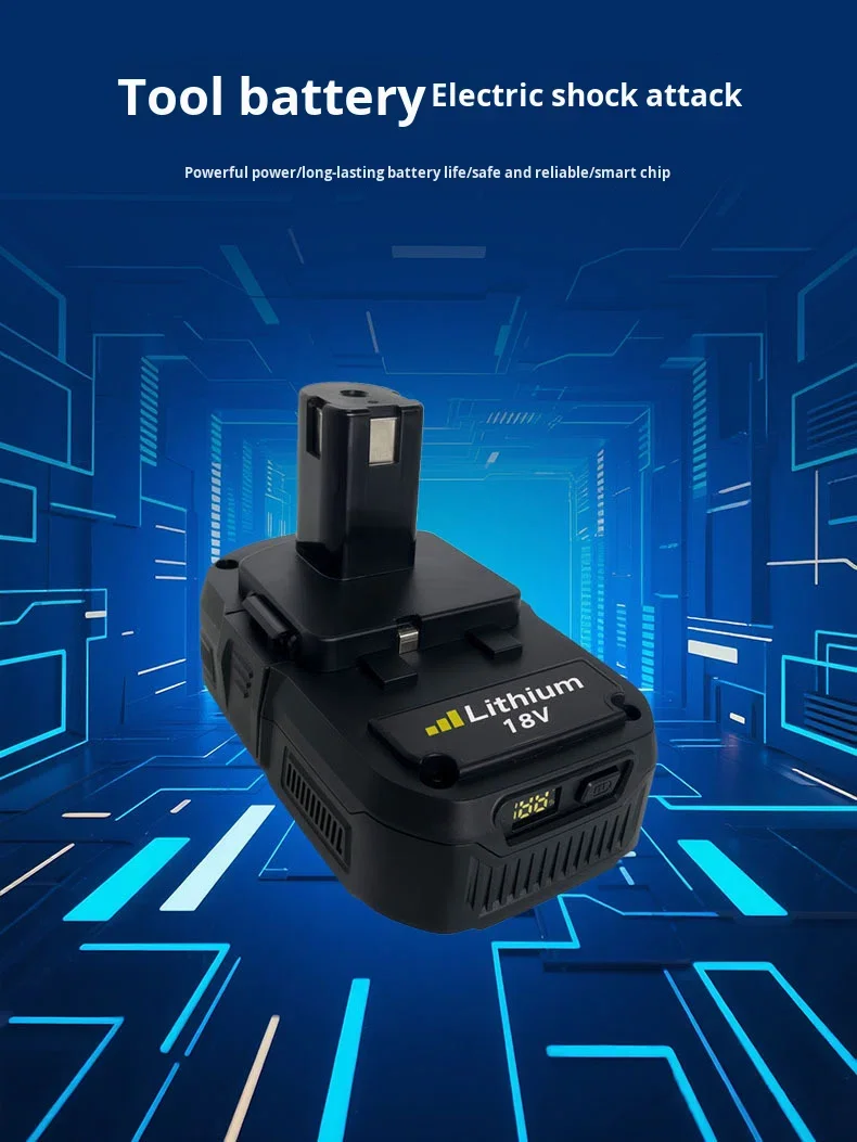 Competitive Li-ion Battery Pack for Ryobi 18V Power Tool P109-Rechargeable 2000-3500mAh in Stock