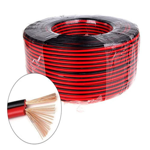 Red And Black Flat Flexible Rvb Speaker Cables Used To Speaker And ...