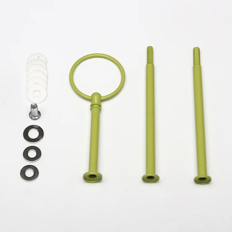 Light green hardware for tiered trays cake plate kit CSH-015