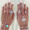 8pairs/set snake elephant animal setting ring