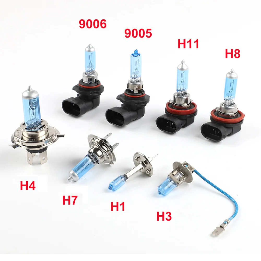 Halogen Bulb H1 H3 H4 H7 H8 H9 H11 9005 HB3 9006 HB4 12V 55W 5000K