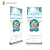 Electric Digital Outdoor Roll Up Banner Promotion Manufacture Display rollup wood