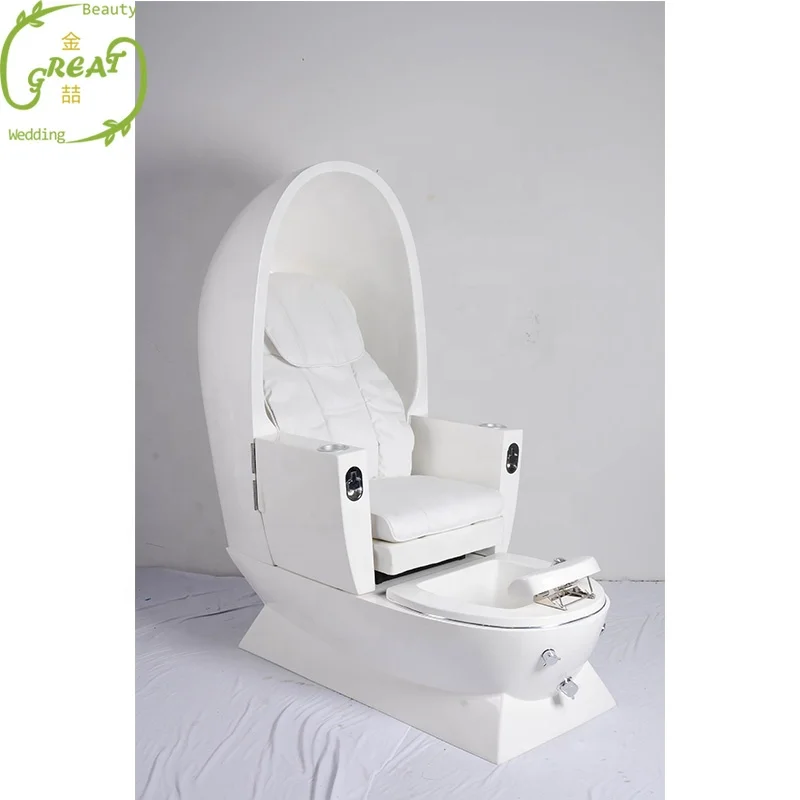 Egg Shape Electric Salon Beauty Furniture Foot Spa Pedicure Chairs No Plumbing For Sale