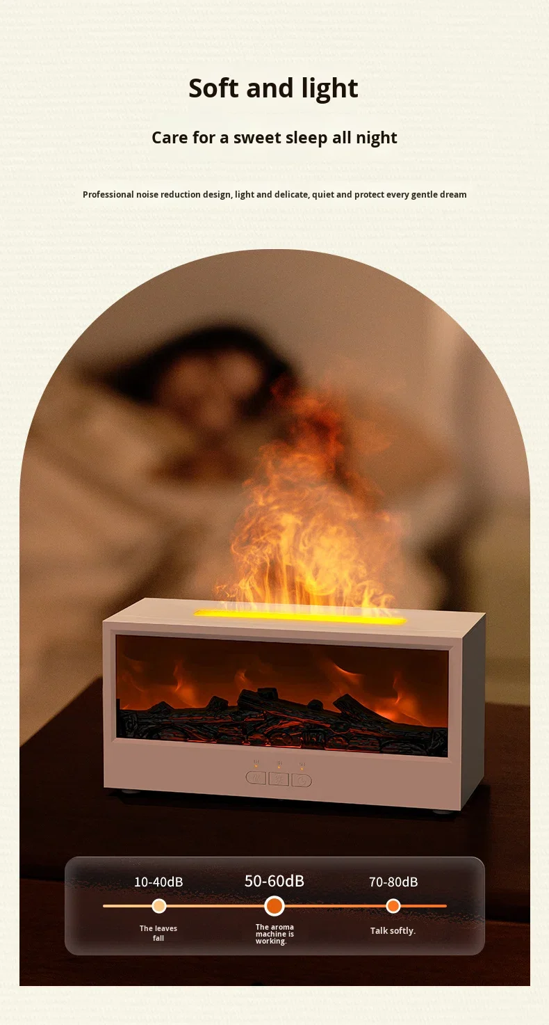 3D simulated fireplace aroma diffuser