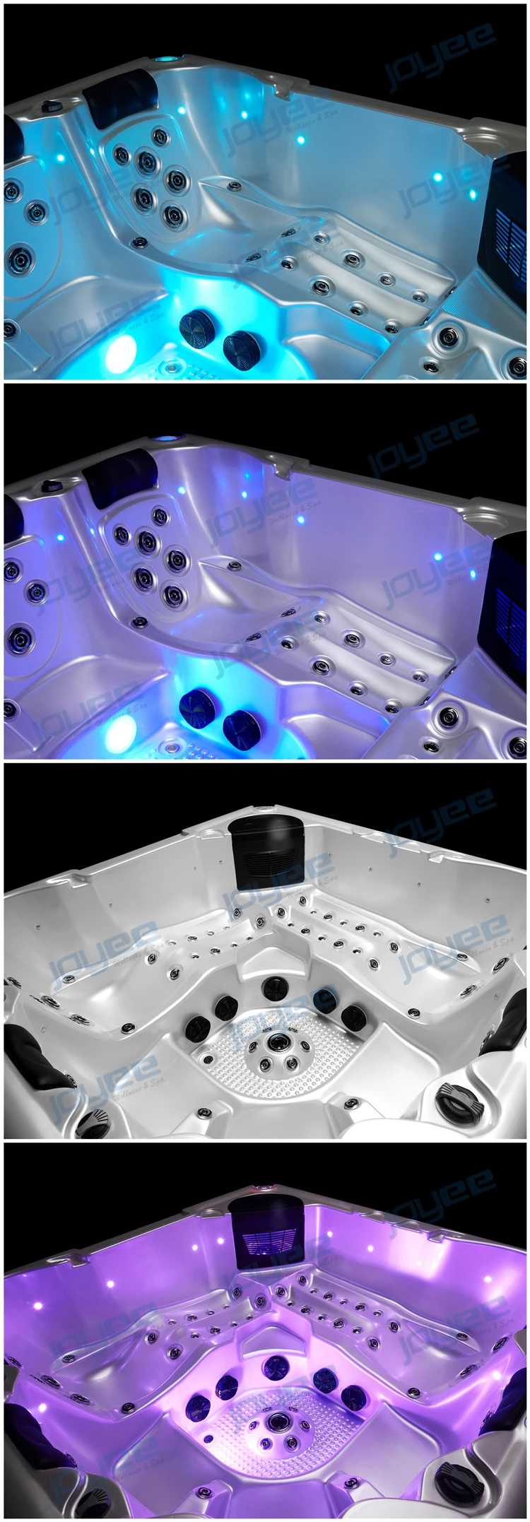 Joyee Outdoor Whirlpool 2 Person/jucuzzi Function Jet Whirlpool Bathtub Free Standing/corner