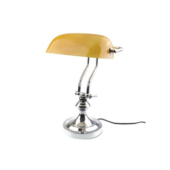 solid brass bankers lamp