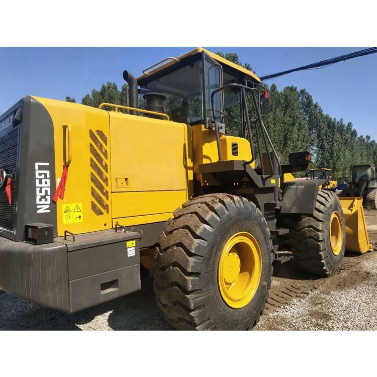 Used Lg953 With Front Loader Construction 5ton Backhoe Hoe Front End