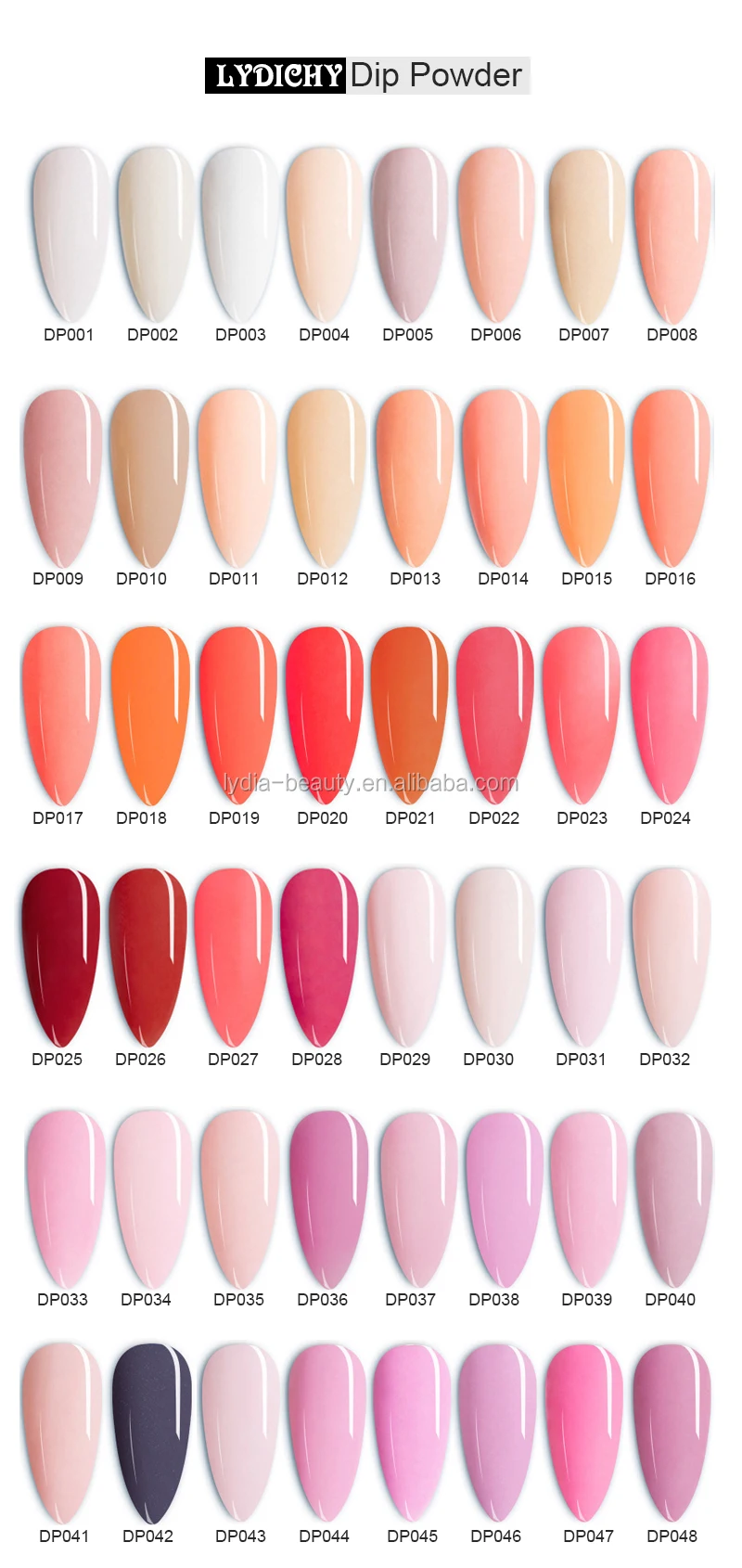 2021 New Nail Products Customize Private Label 200 Color Dipping