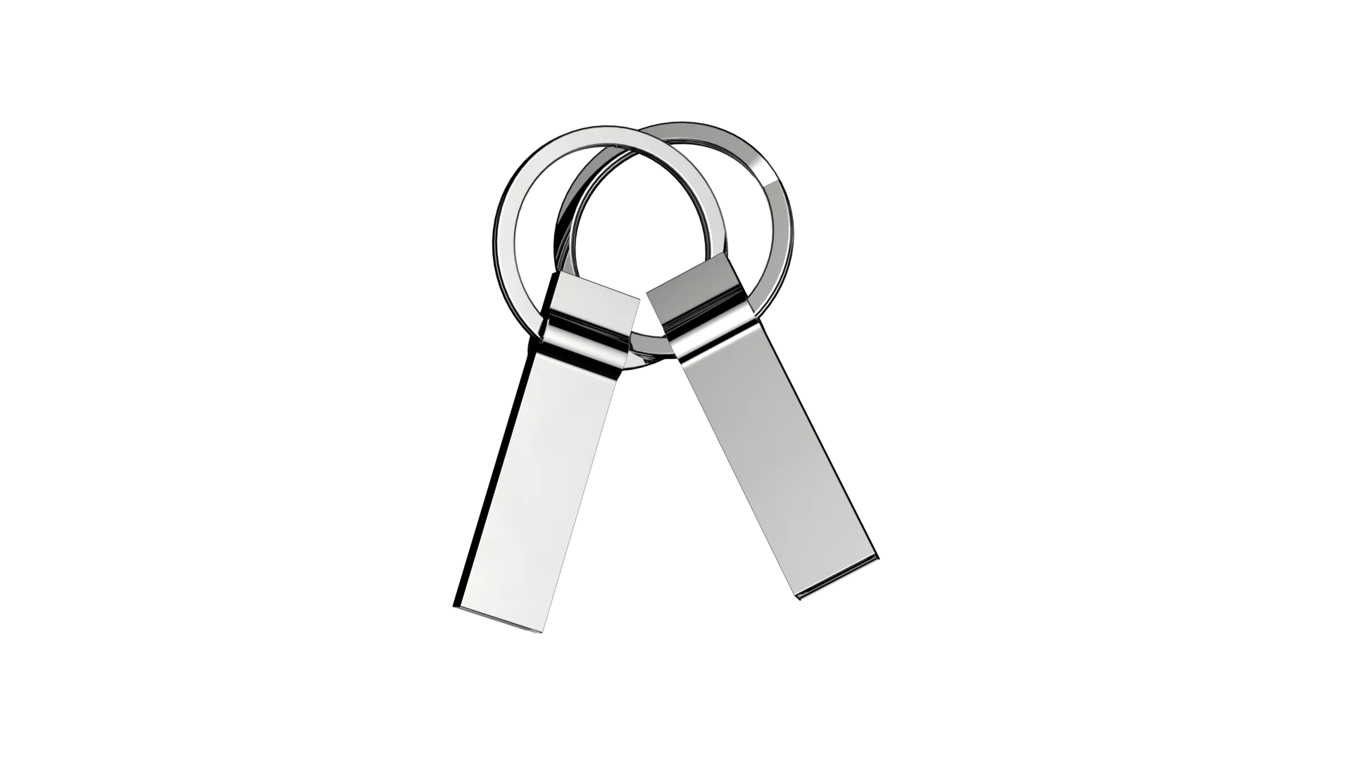 128gb Metal Key Usb2.0 Flash Stick Storage Drive Keychain Shape U Disk - ANKUX.COM