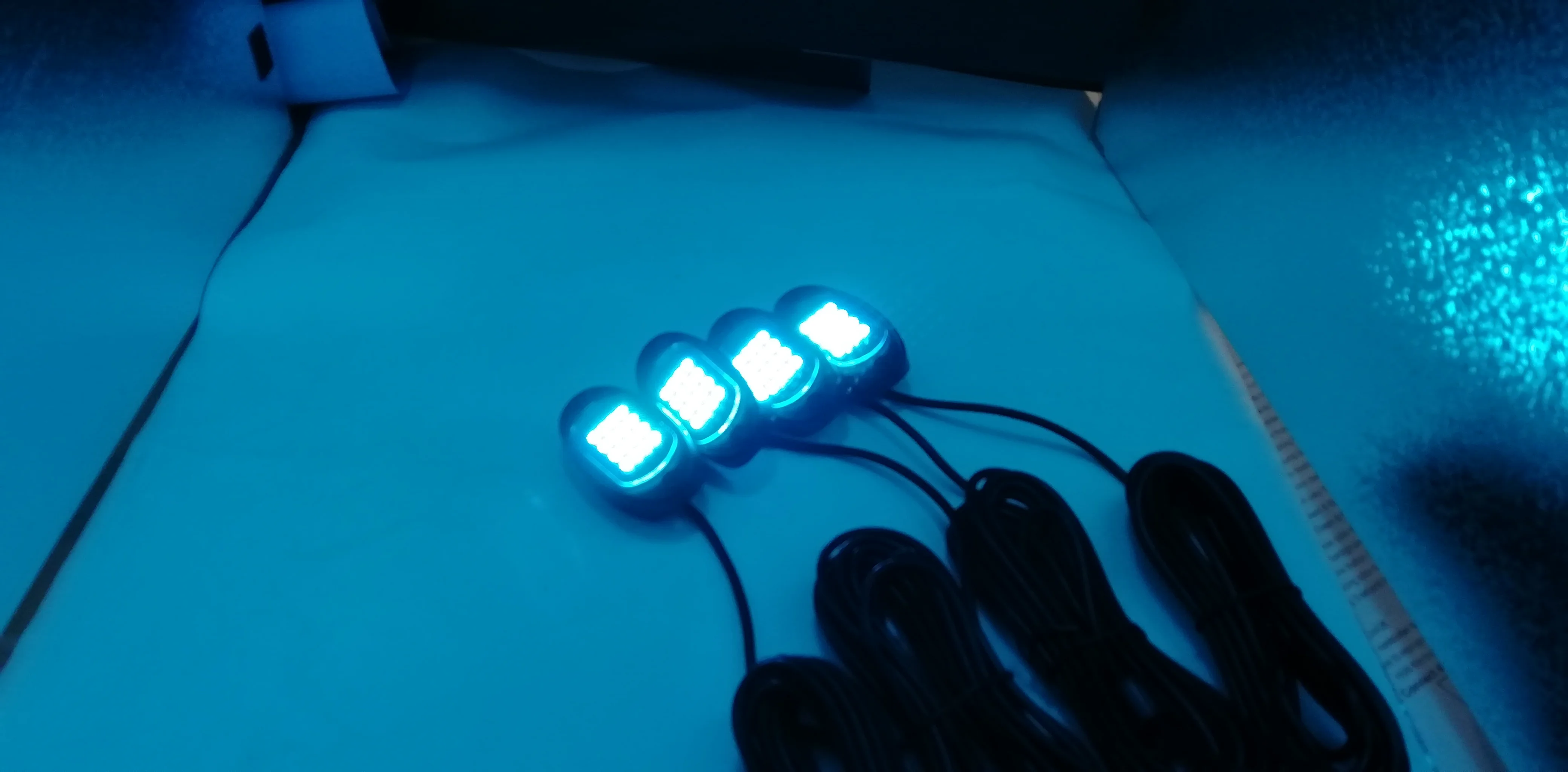 8x Pods RGB LED Rock Light Offroad Wireless Blue-tooth Music Controller