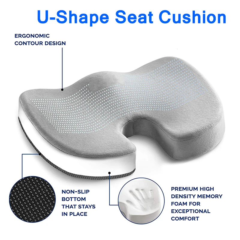 Luxury Coccyx Protector Hernia Support Orthopedic Comfort Foam Seat ...