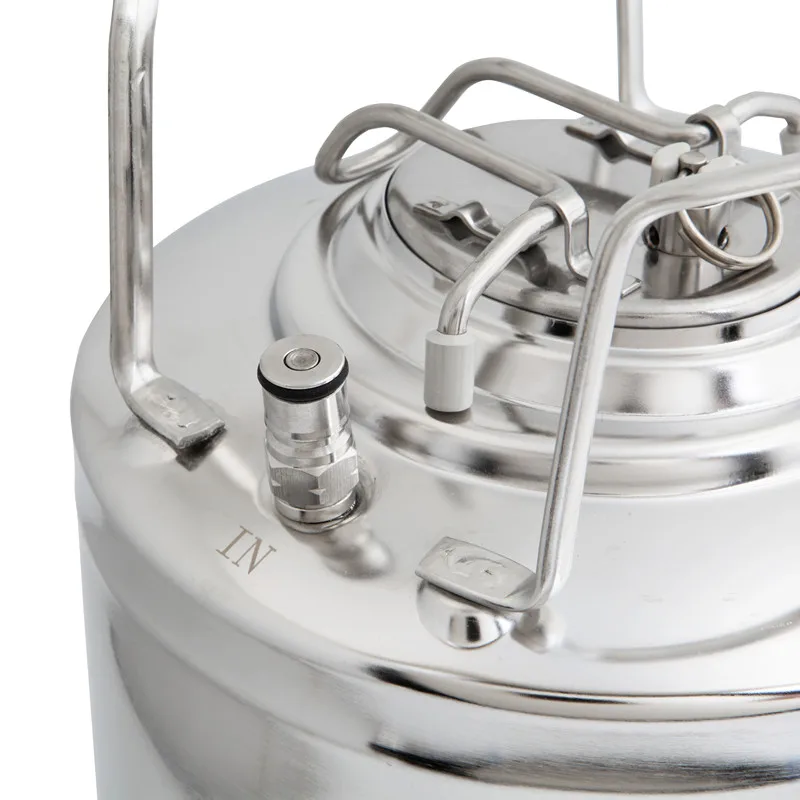 304 Stainless steel beer keg barrel Pepsi syrup barrel beer storage tank with pressure gauge cover factory