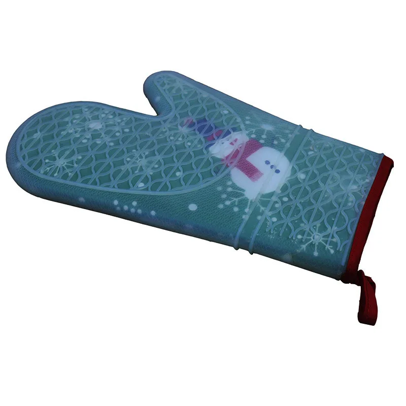 
Custom waterproof and heat insulation oven glove silicone cover oven mitt 