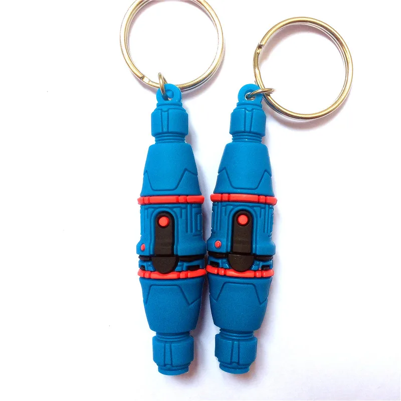 Factory wholesale customized custom rubber keychain