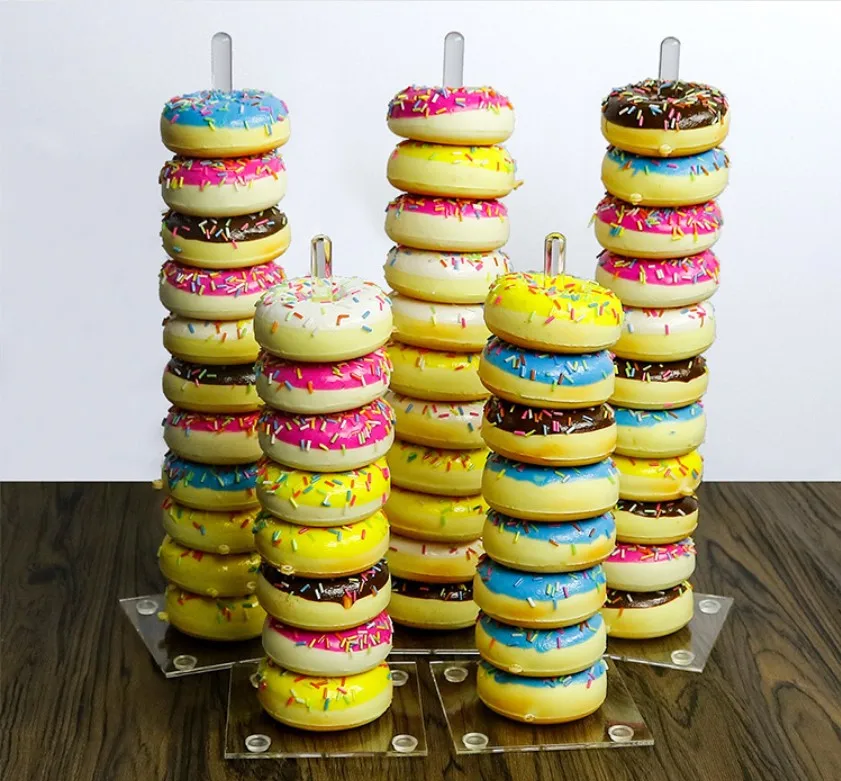 acrylic donut tower