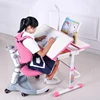 Assemble study children table and chair set furniture wooden study table