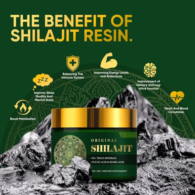 Organic Shilajit Resin Himalayan Shilajit Resin With 85+ Trace Minerals