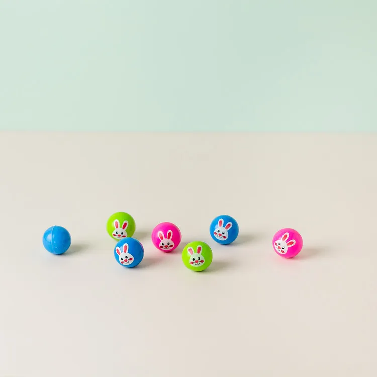 Hot sale custom printed rabbit pattern children animal bouncy ball rubber bouncy balls .jpg