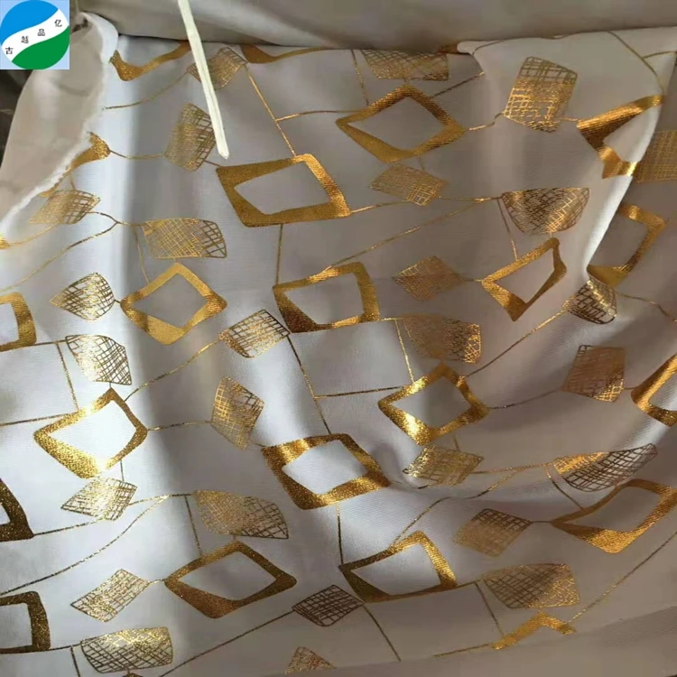 roma foil bronzing golden print stock fabric - buy roma 印花面料