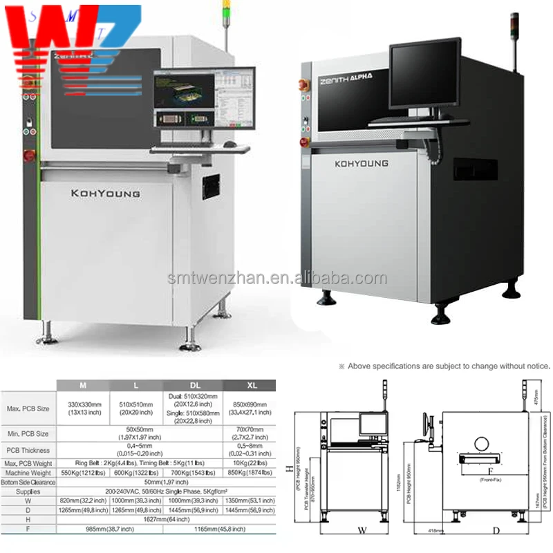 Koh Young Zenith 3D AOI Machine - SMT Assembly Line Inspection