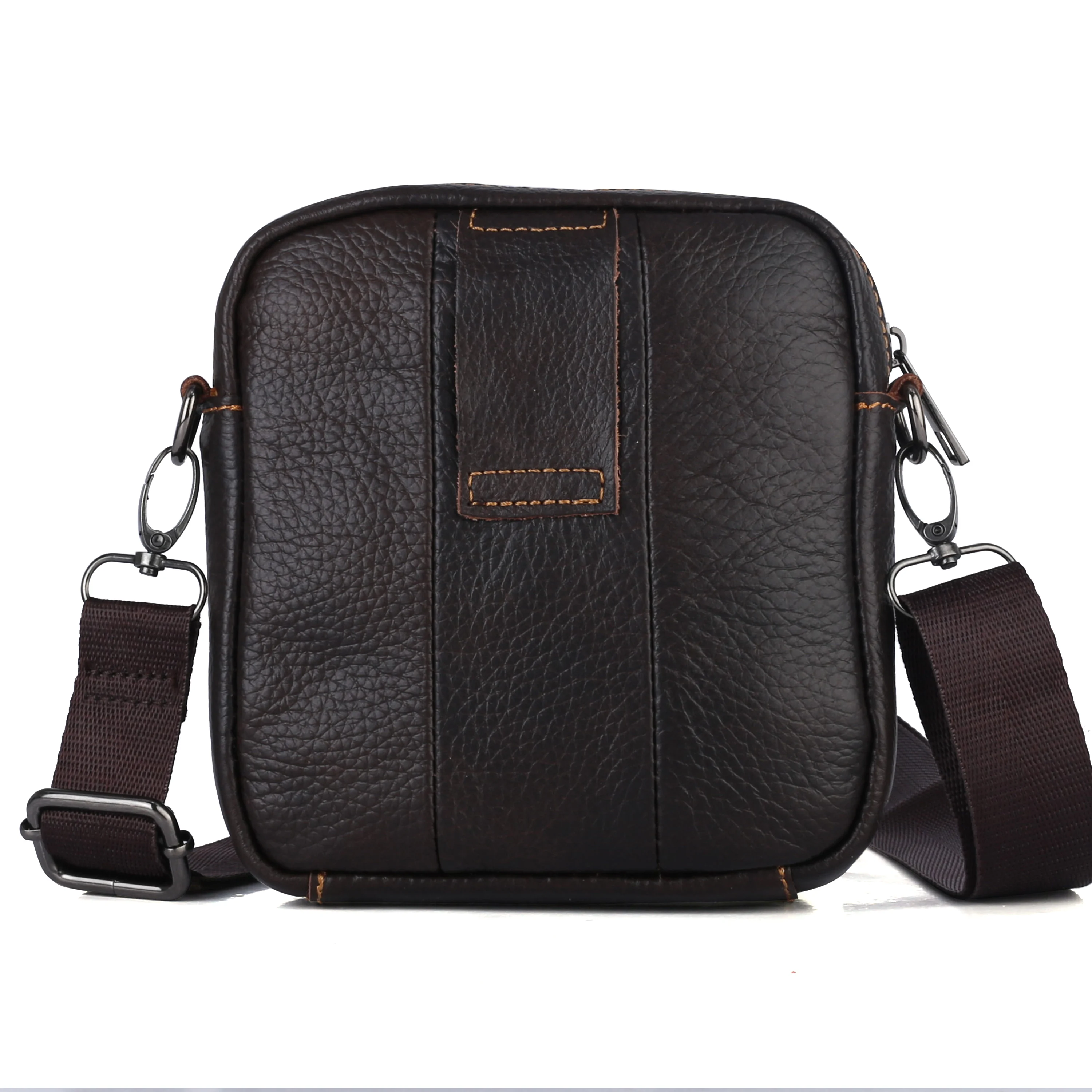 天使之吻品牌亚马逊休闲风格合成革单肩包男