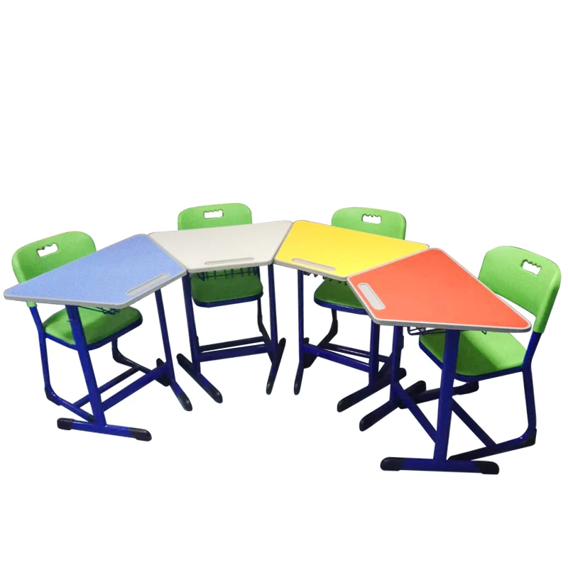 Supply Antique Kindergarten School Furniture Wooden Folding Table And Chairs Mate 8 Kids Party