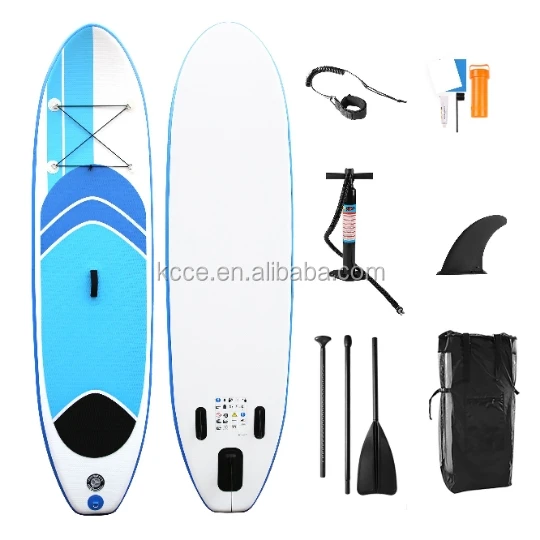 On stock Hot selling 11 feet double layers drop stitch inflatable SUP paddle board//