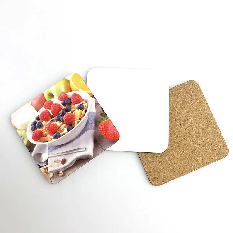 Custom Sublimation Blanks Mdf Cork Backed Placemats And Coasters Buy