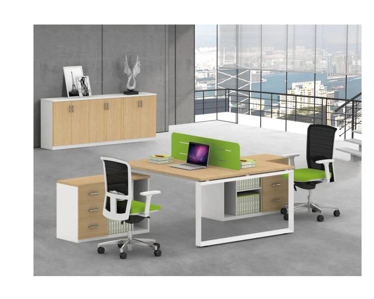 Modern Office Furniture 2 Person Office Desk Workstation With Partition