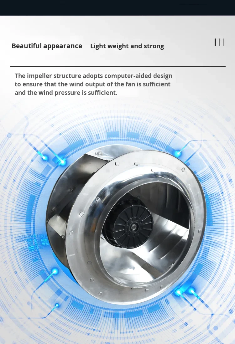 Turbocharger Ventilation Fan, 220V, Centrifugal - detail 8