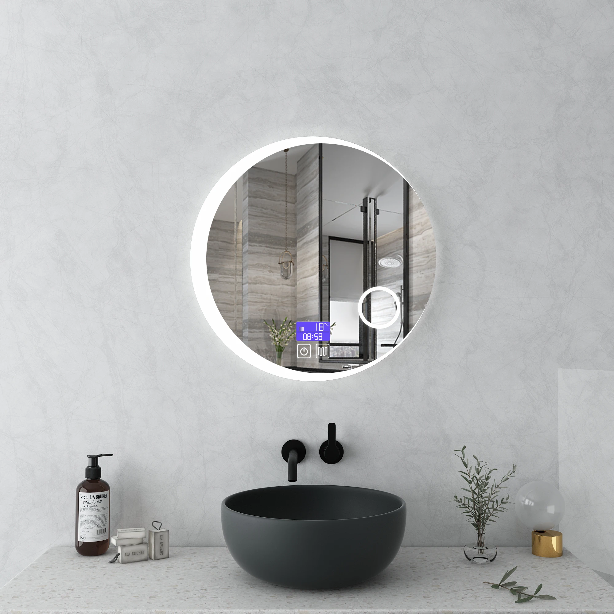 Wholesale Wall Mounted Led Light Bluetooth Smart Bathroom Mirror