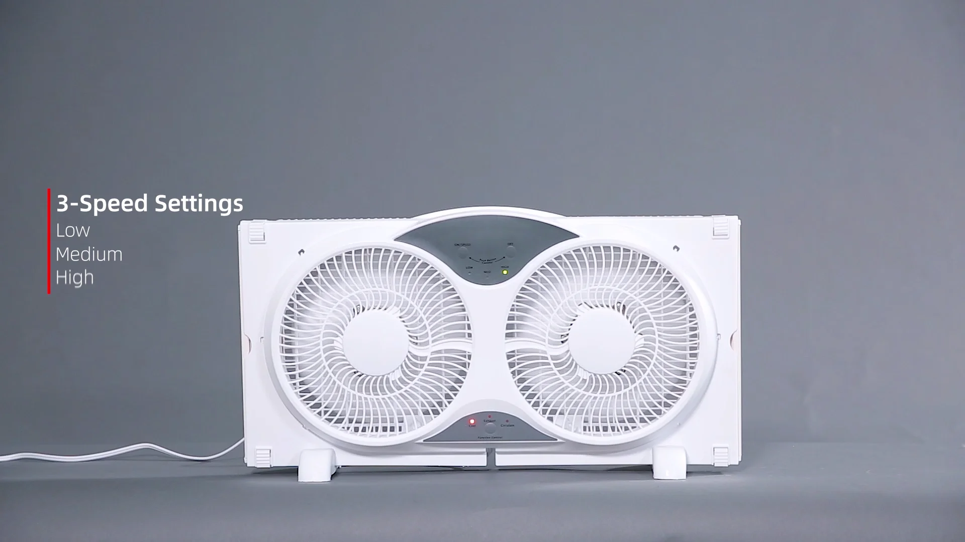 9in Twin Window Fan 3function Reversible Twin Window Fan With Remote