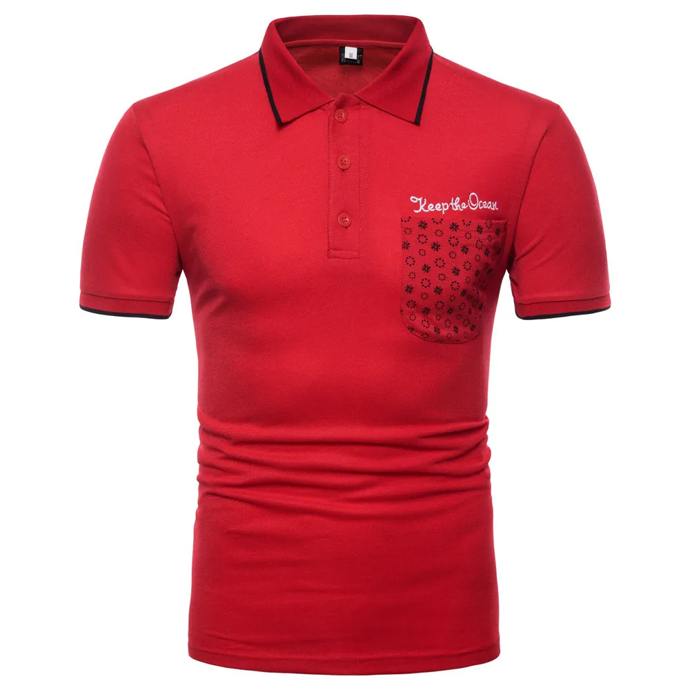 100 Cotton High Quality Fashion Polo Shirt With Oem Front Pocket Custom