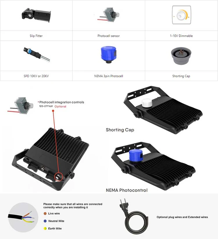 New design IP66 IK10 5 years warranty Indoor and Outdoor Stadium 100W LED FLood Light for basketball, badminton, tennis courts