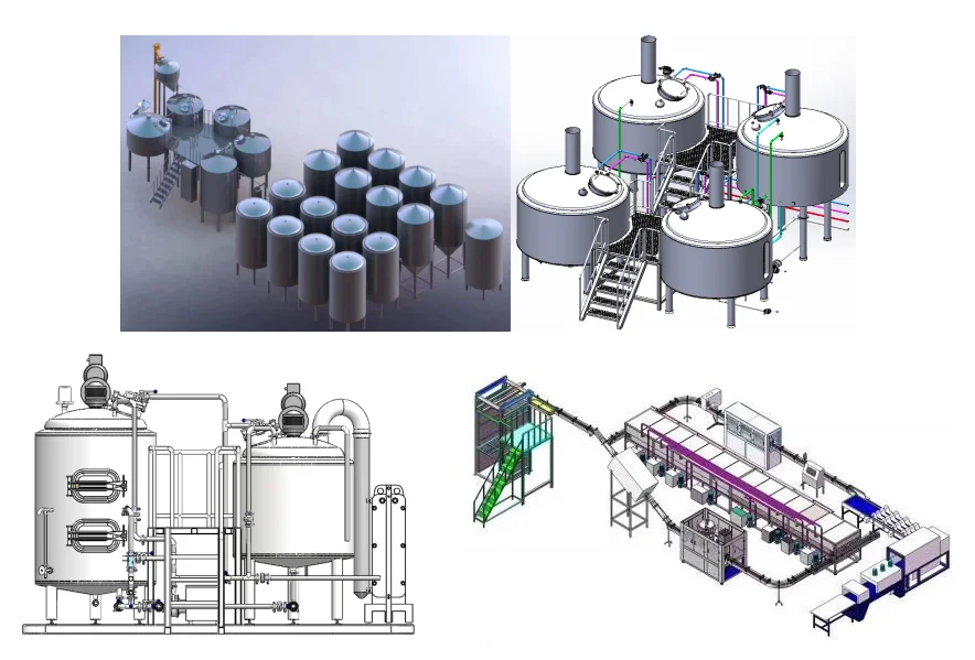 High Quality Stainless Steel Pub Brewery System