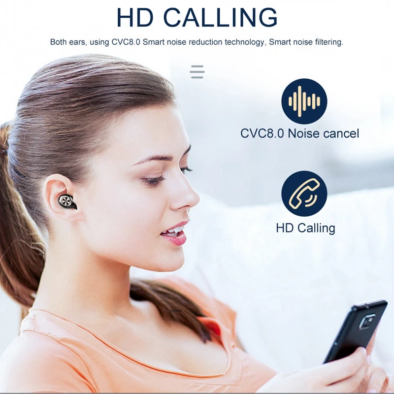 F9 waterproof ipx5 tws earbuds sport headset bluetooth 5.0 wireless headphones for iphone xiaomi sumsang huawei - ANKUX.COM