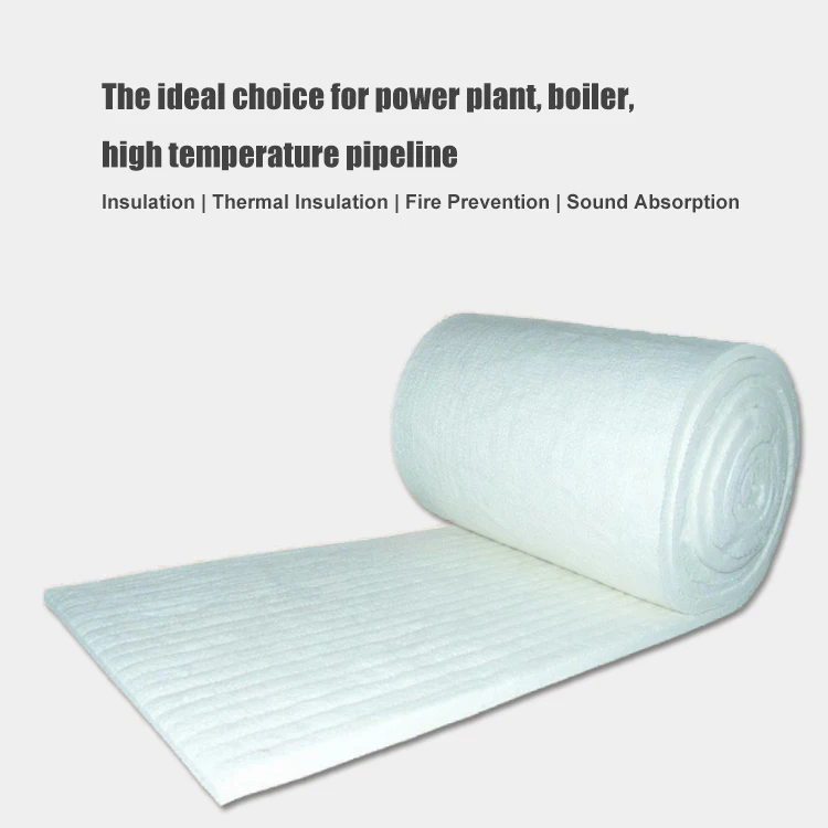 white ceramic fiber rock wool insulation blanket, alumina-silicate ceramic fiber blanket