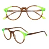 High quality fluorescent acetate optical frames eyeglasses