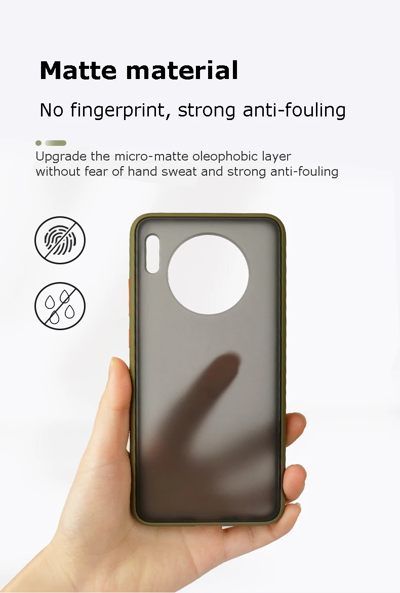 For Huawei Mate 30 Pro Case Translucent Slim Matte Protective Back Cover Case for Huawei Mate 30
