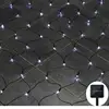 solar led diwali net light lamp christmas party home decoration 3d mini blue colored string light outdoor