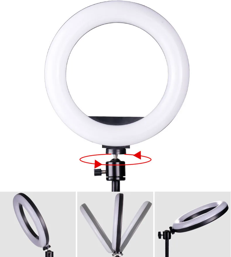 CPYP 14 inch MJ36 RGB soft ring light Circle Photography Lighting 16 colour Led RGB Ring Light with Phone Tripod Stand