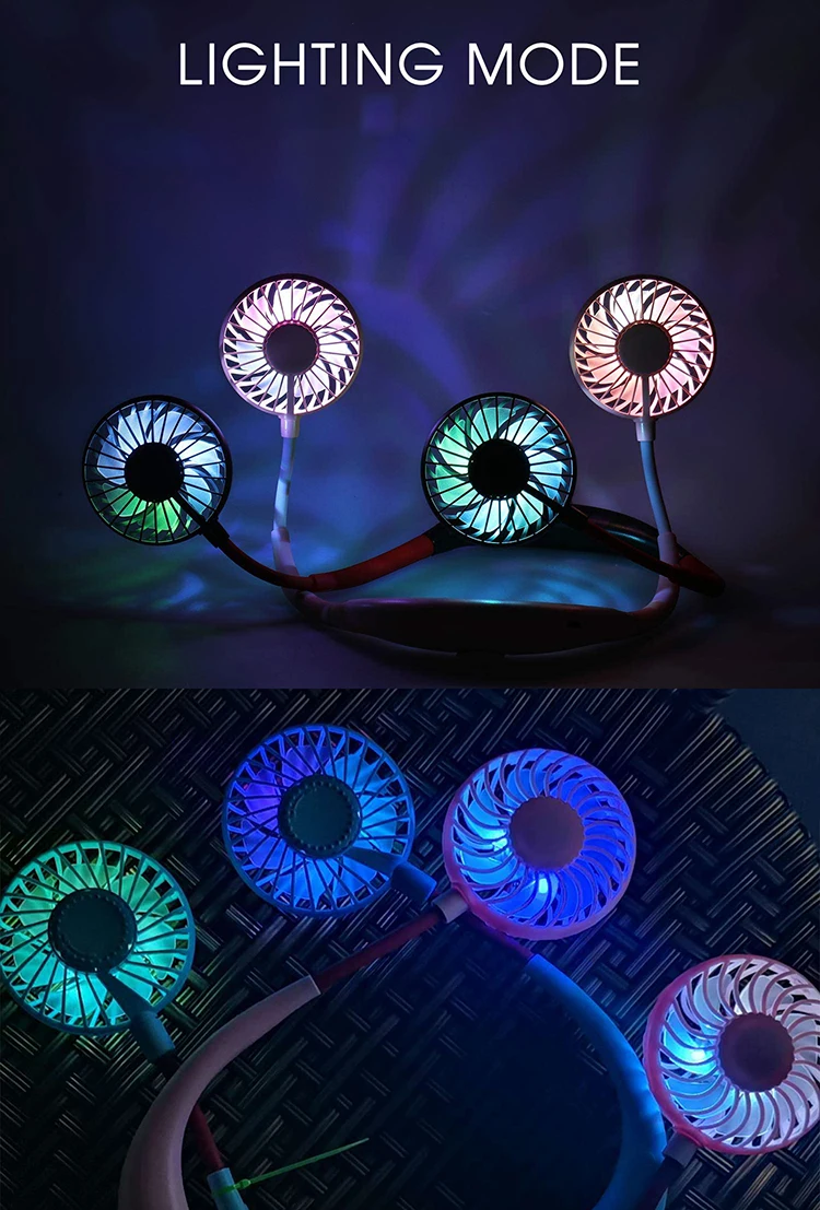 Amazon New Design Ideas 2020 Home Living Office School  Kitchen Gadgets For Kids and Adults Mini Hanging Neck Fan Sports Fan
