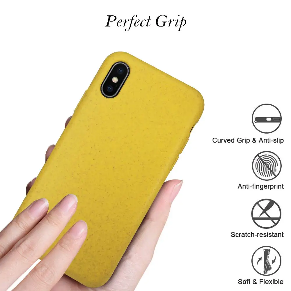 Oem Factory Free Sample Custom Pla 100 Biodegradable Phone Case Recycled Shatter Proof Phone