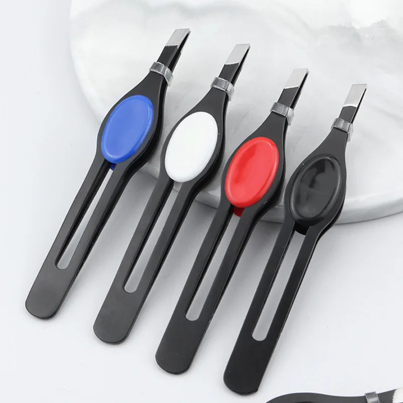 product factory direct supply  sharpest brow tweezers logo beauty tool eyebrow tweezers-4