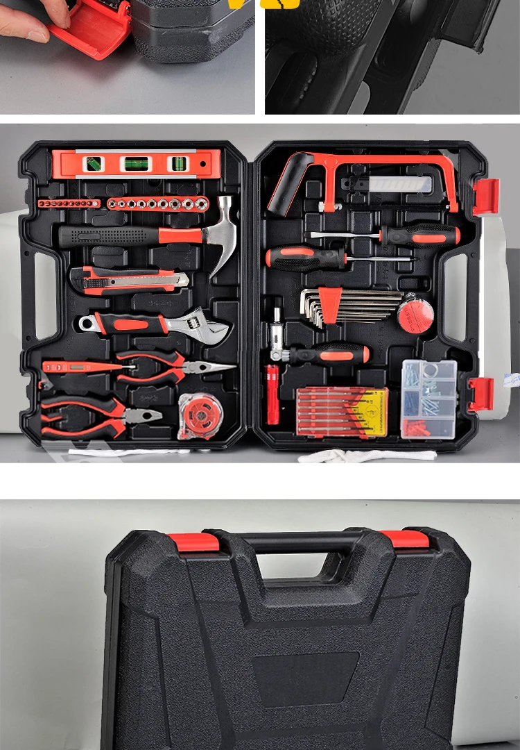 优惠的家庭必需品工具箱套装专业,高品质耐用工具组合套件