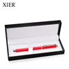 2019 New arrival Plastic black gift pen box metal custom logo signature pen set for present