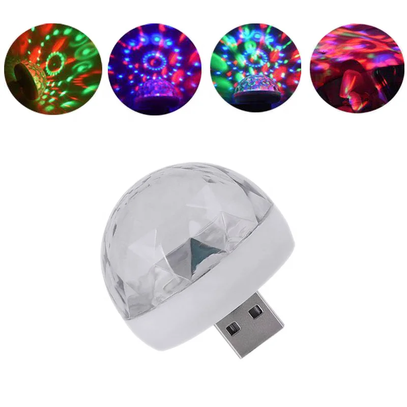 Led Small Magic Ball for led stage light Party Sound Control Mini effect USB ball dj lights disco