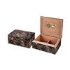 galleon personalized game cigar draw tool Marble design travel cedar Wood Cigar Humidor