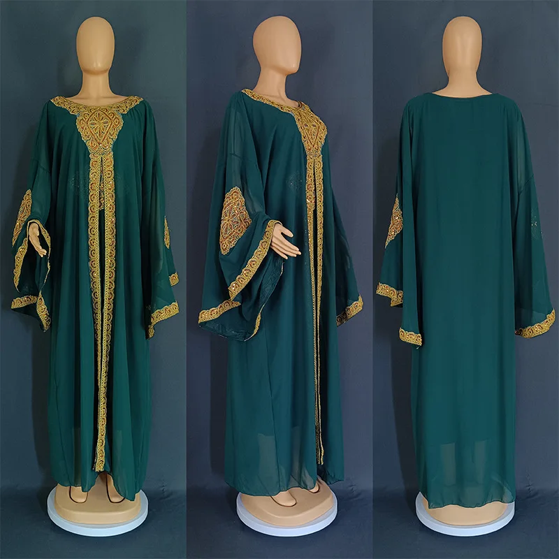 Abaya Traditionnelle et Ethnique, Robe Longue Élégante de Luxe pour Femme Musulmane Grossiste Turquie