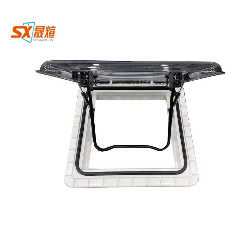 SHENGXUAN SX-T-4R7.5 400*400mm Factory direct sale high quality car roof window and motorhome skylight with LED light